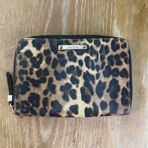 Stella & Dot Wallet Animal‎ Print Leopard Cheetah Zipper